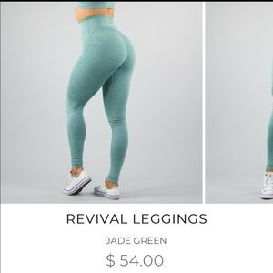 Alphalete Jade Green Leggings worn once